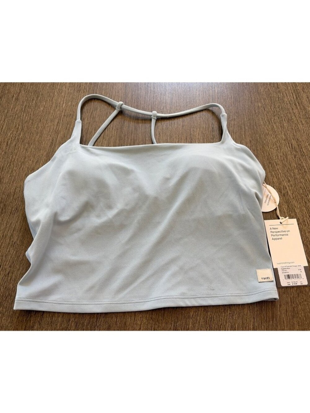 Vuori All The Feels Strappy Back Eggshell Blue NWT Size Medium VW1501